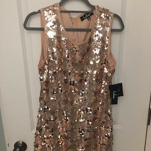 LULU Dress in Gold